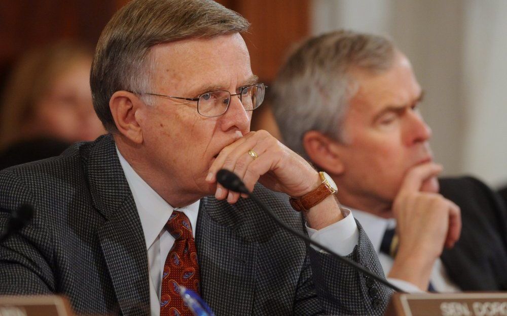 Senator Byron Dorgan (l.). Foto EPA