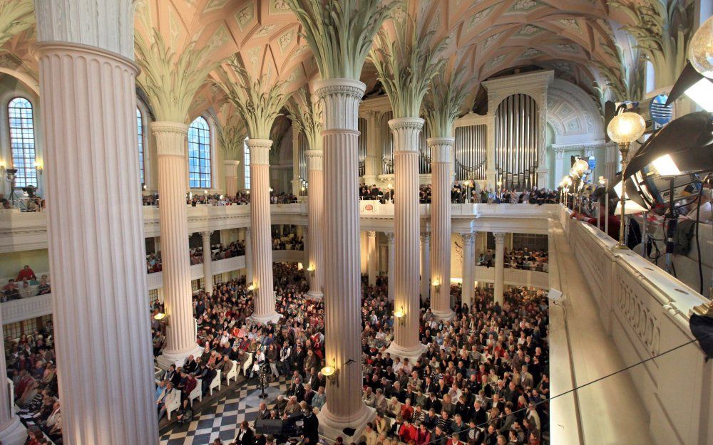 Nikolikerk in Leipzig. Foto EPA