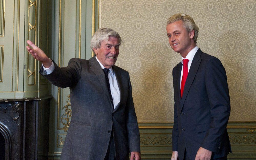 Wilders bij Lubbers. Foto ANP