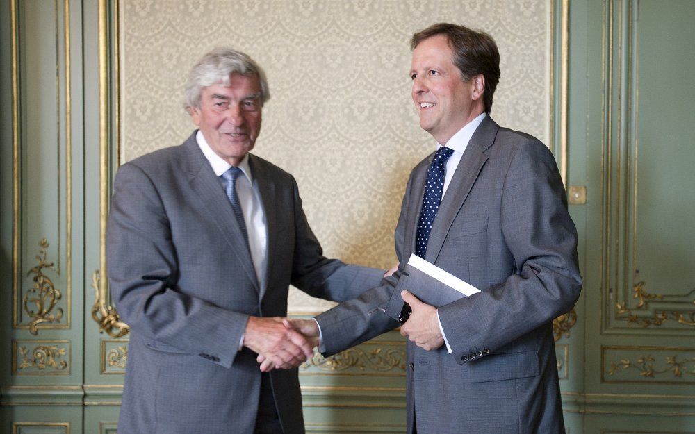 Lubbers (l.) en Pechtold. Foto ANP