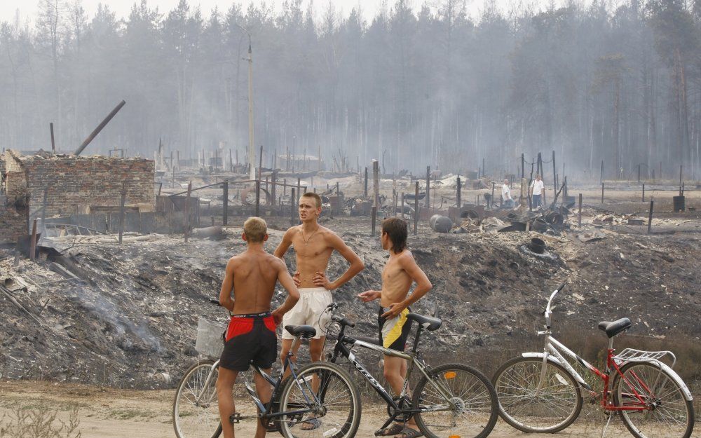 Bosbrand in Rusland. Foto EPA