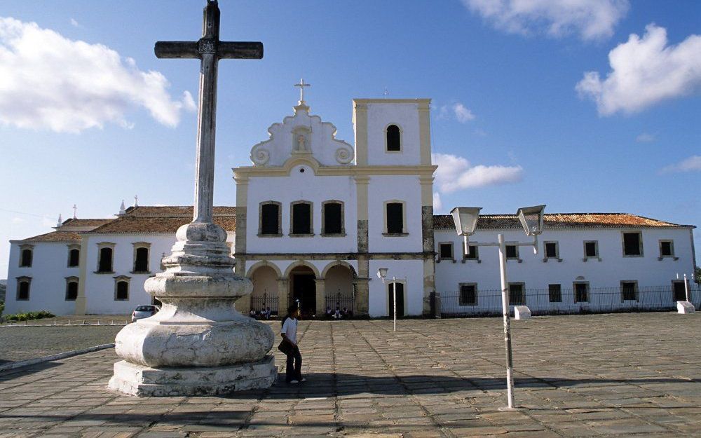 Het centrale plein van Sao Francisco in de Braziliaanse stad São Cristóvão. Foto EPA