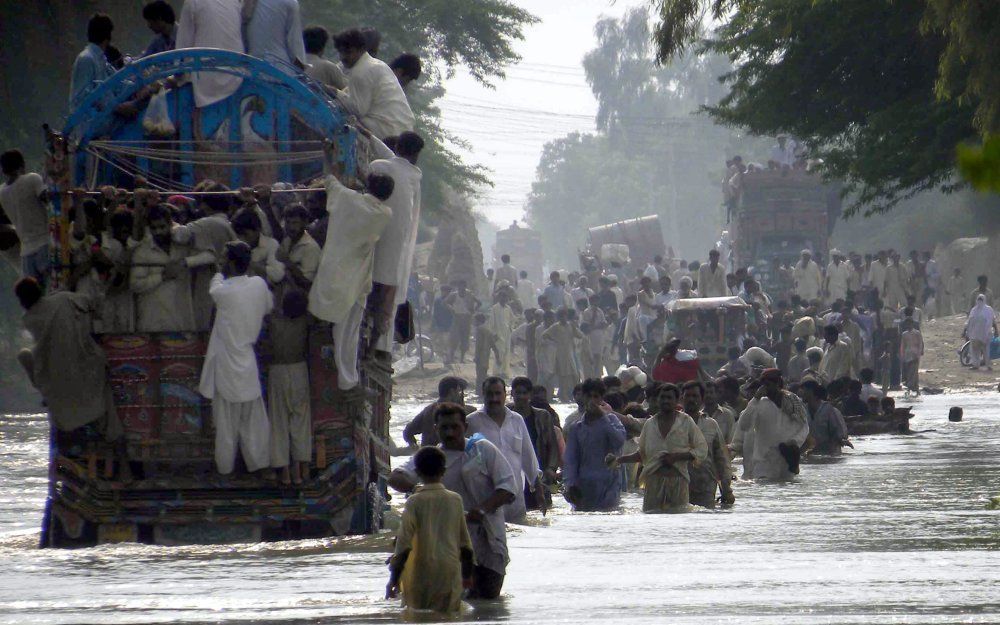 Overstroming Pakistan. Foto EPA