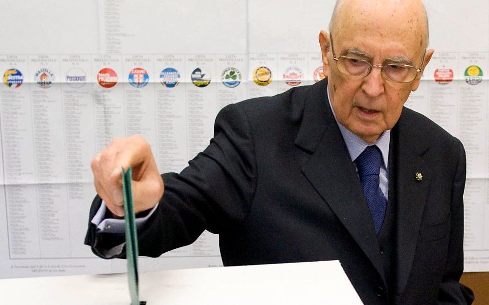 President Giorgio Napolitano. Foto EPA