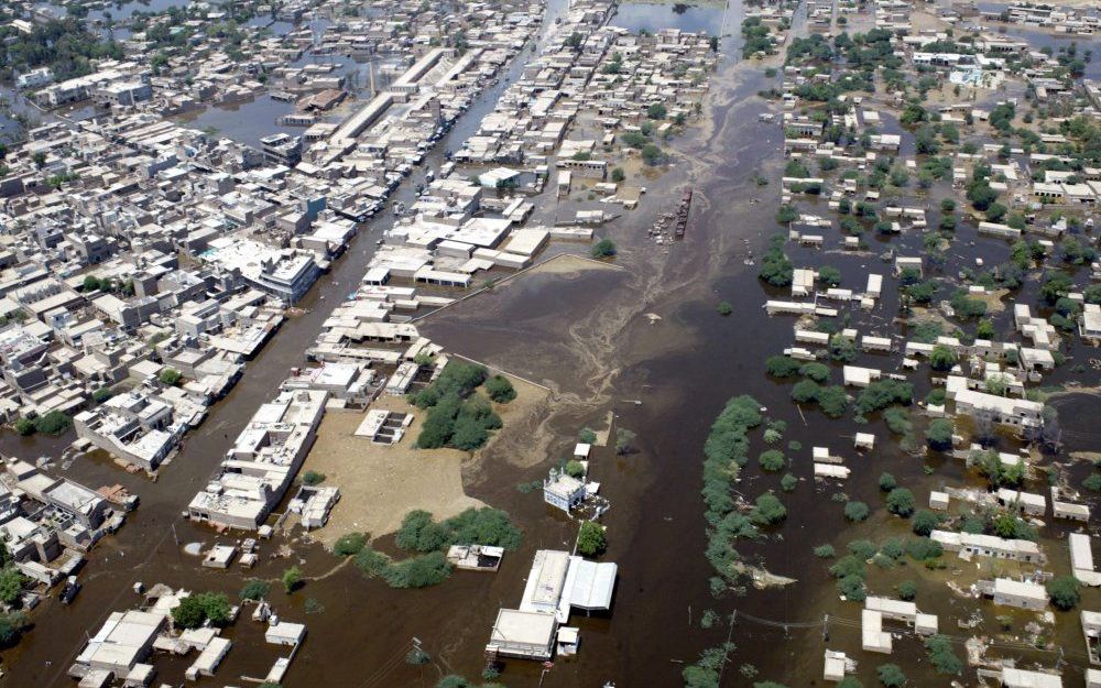 Overstromingen in Pakistan. Foto EPA