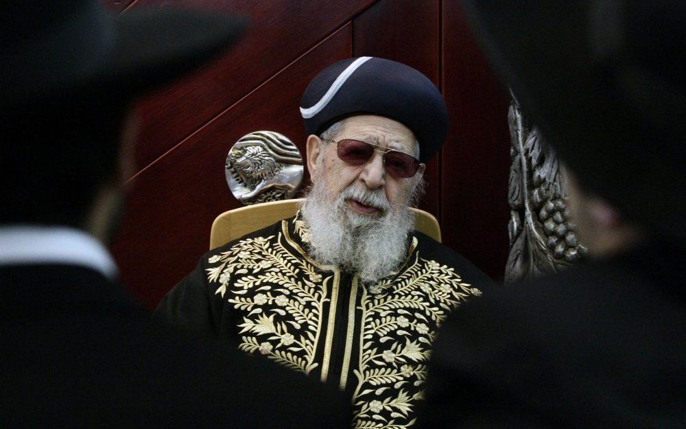 Rabbijn Ovadia Yosef. Foto EPA