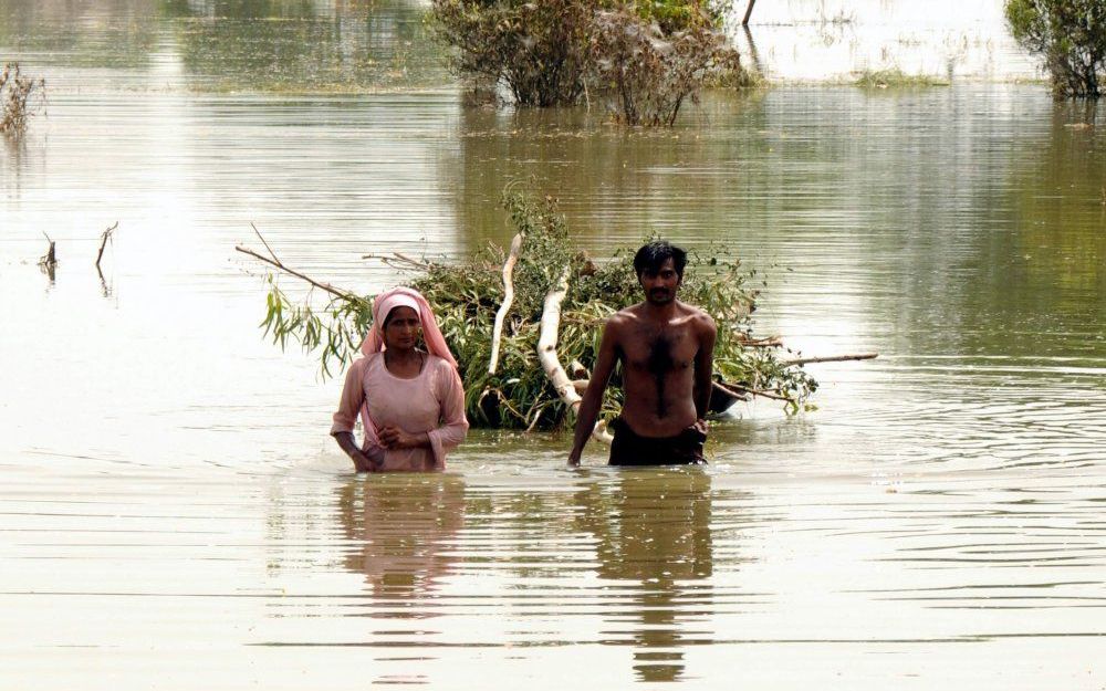 Overstroming in Basera, Pakistan. Foto EPA