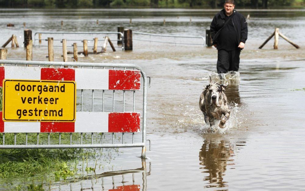 Wateroverlast in Losser. Foto ANP