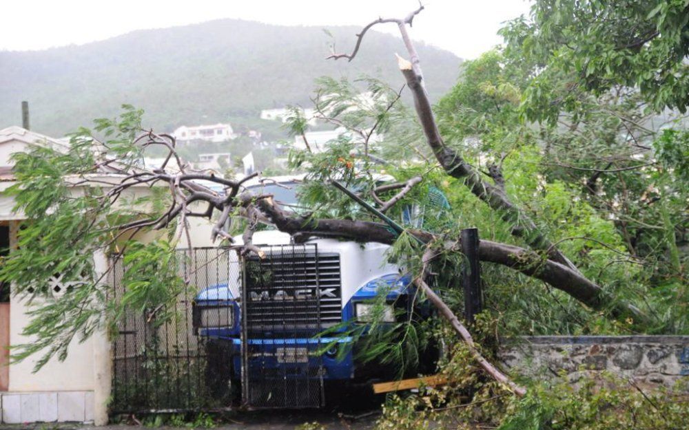 Sint Maarten na storm Earl. Foto EPA