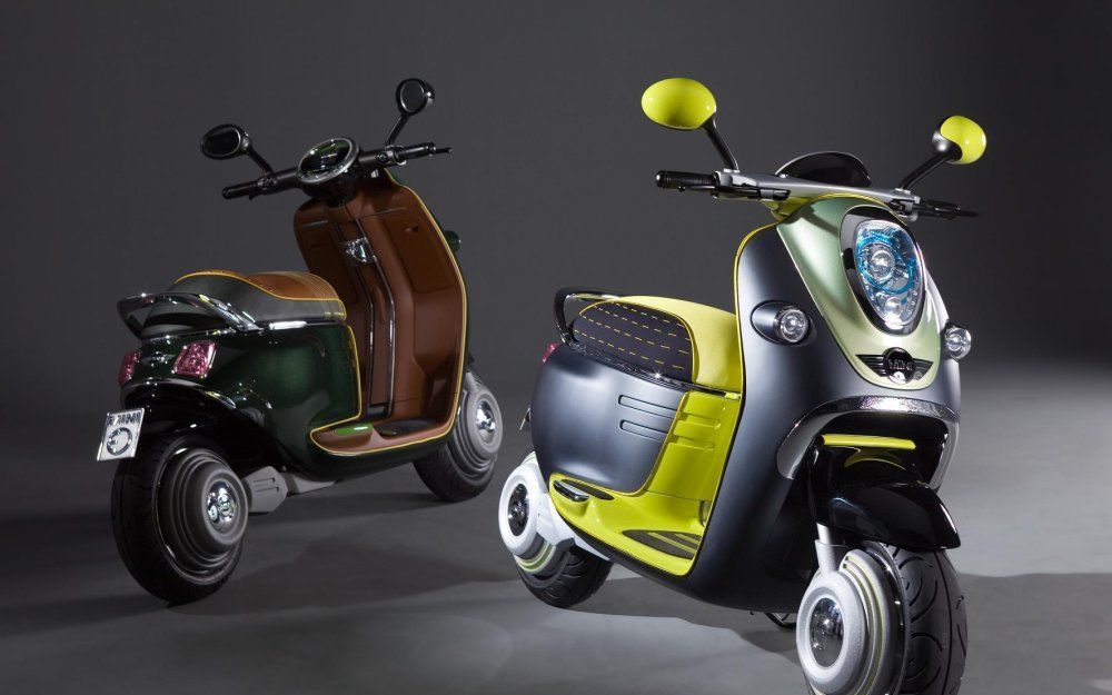 BMW-dochter Mini komt met een exclusieve elektrisch aangedrven scooter. Foto BMW