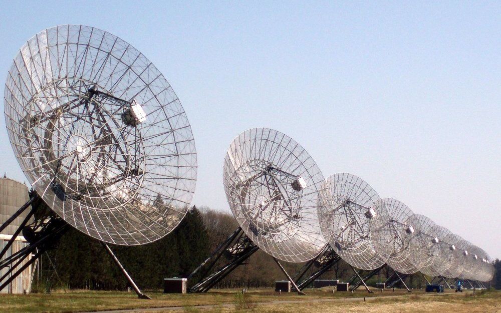 Radiotelescoop Westerbork. Foto Wikimedia Commons