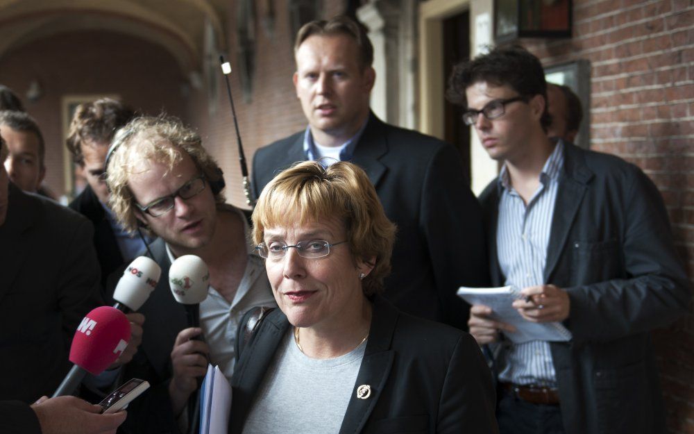 Bijleveld onderhandelt nog steeds met volle inzet. Foto ANP