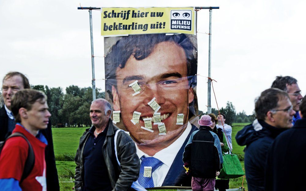 Bij de kruising Woudberg wordt zaterdag een protestpicknick gehouden tegen het tracebesluit voor de A4. Foto ANP