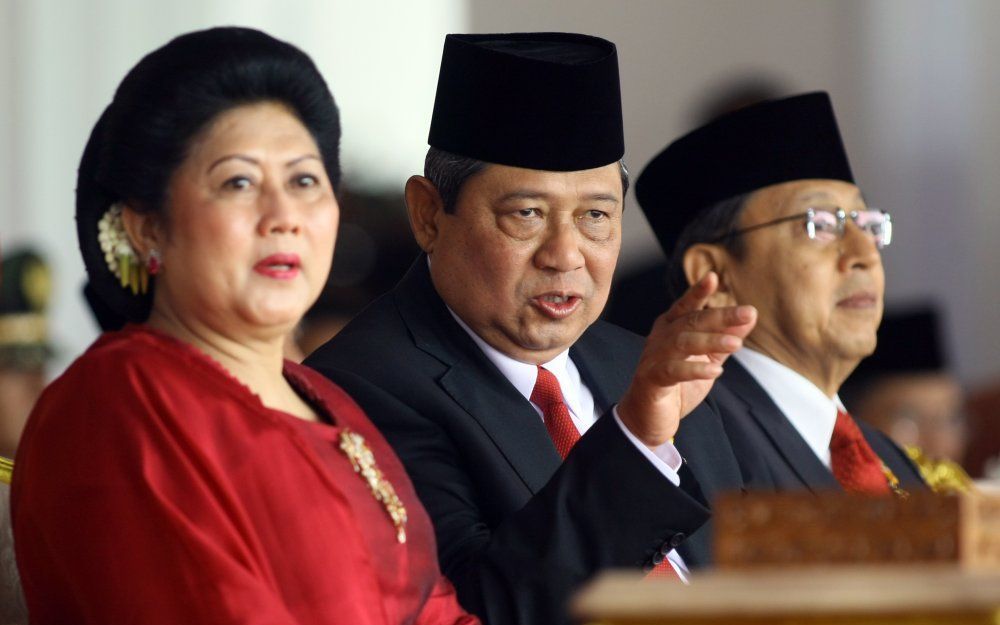 President Yudhoyono (m.). Foto ANP