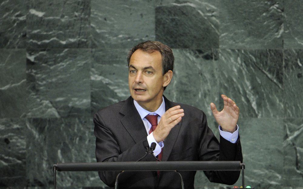 Spaanse premier José Luis Rodr¡guez Zapatero. Foto EPA