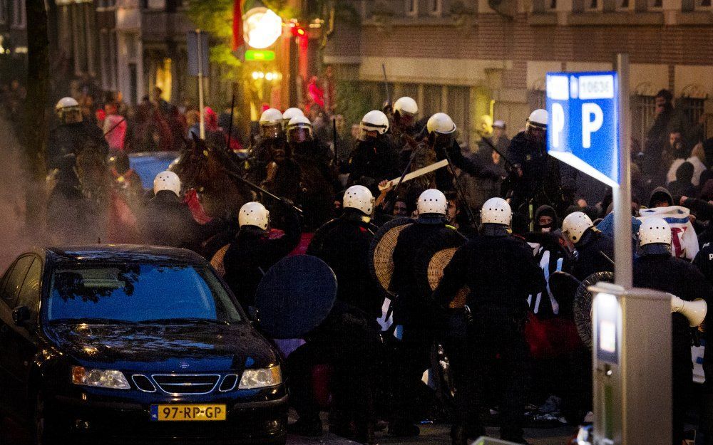 Krakersdemonstratie Amsterdam. Foto ANP