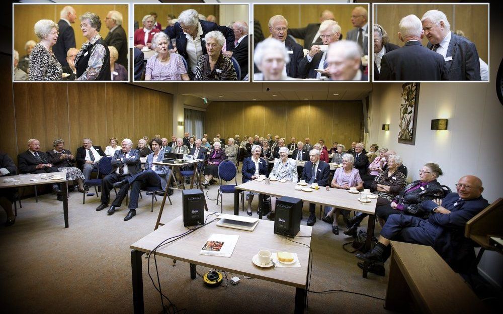 Sprekers op de ontmoetingsdag waren prof. dr. W. Verboom en EO-medewerker Richard Groenenboom. Foto RD, Henk Visscher