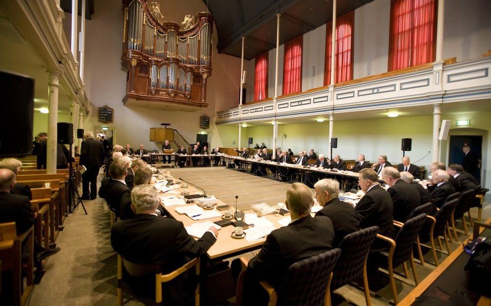 De generale synode van de Gereformeerde Gemeenten is woensdag en donderdag opnieuw in Utrecht bijeen. Foto RD, Henk Visscher