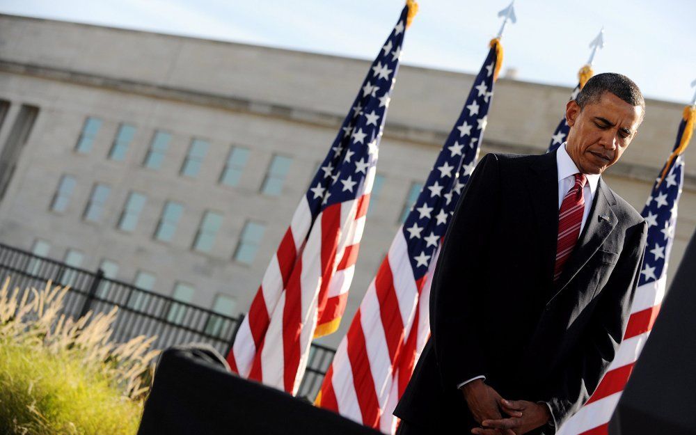 Een onbekende schutter heeft dinsdag schade aangericht aan het Pentagon, het Amerikaanse ministerie van Defensie.  Foto EPA