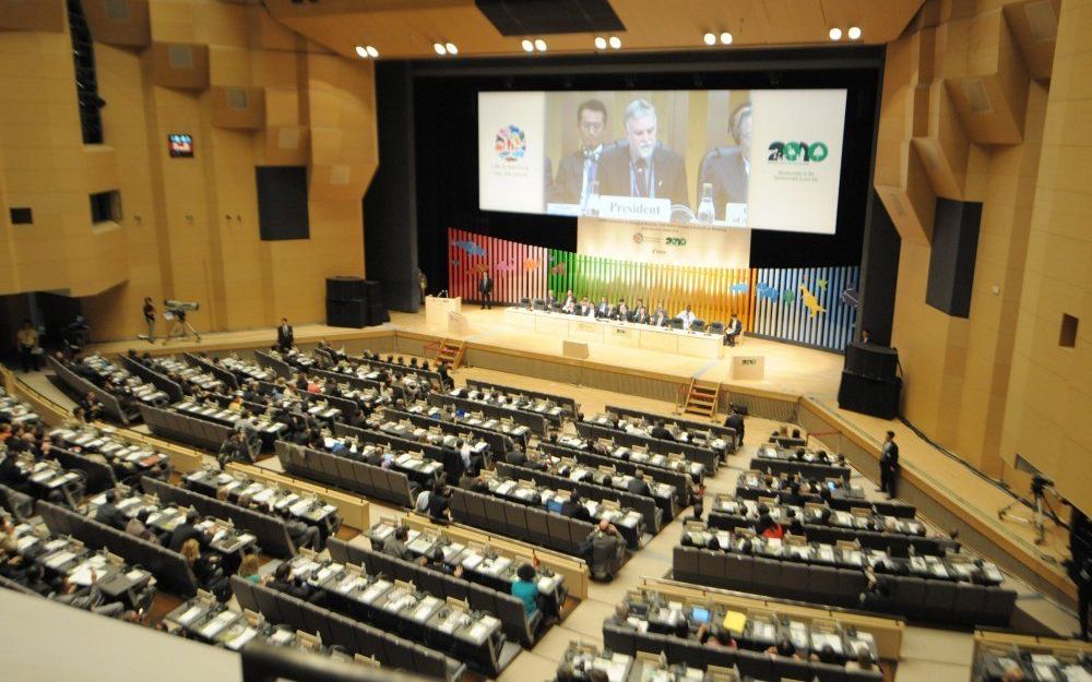 De conferentie in het Japanse Nagoya. Foto EPA