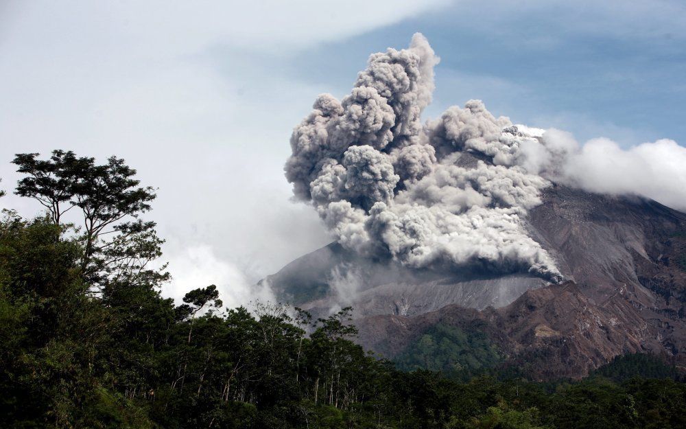 Vulkaan Merapi. Foto EPA