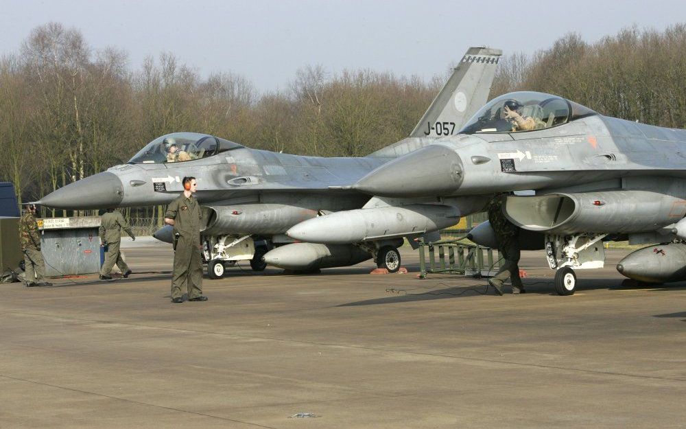 F-16's op vliegbasis Volkel. Foto ANP