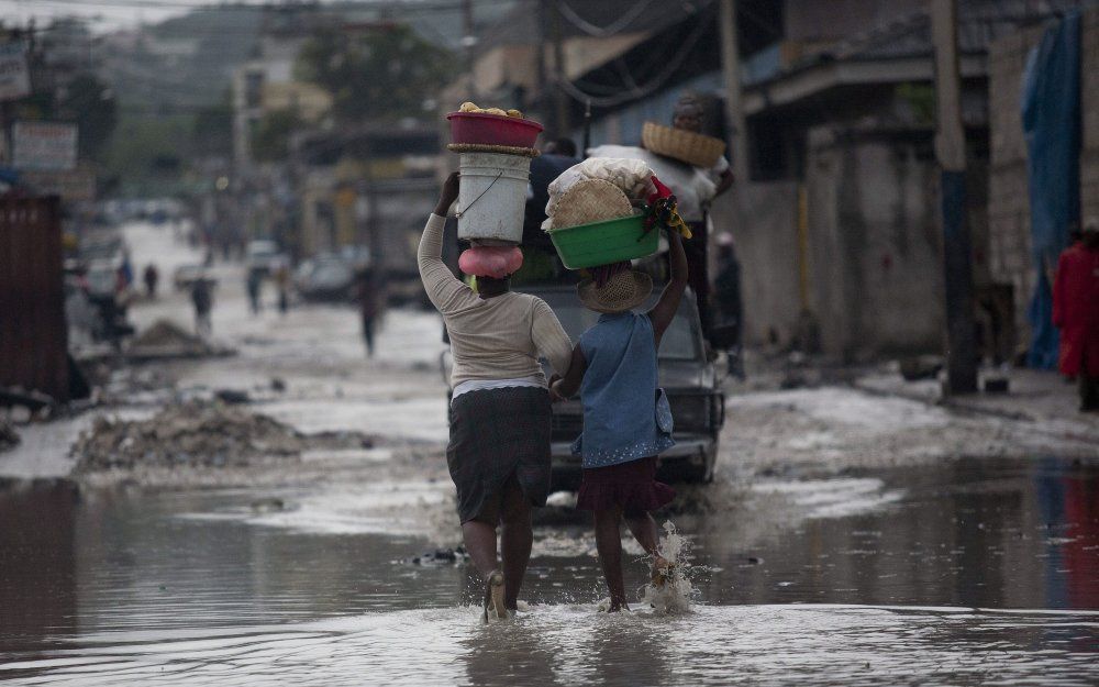 Overstroming in Haïti. Foto EPA