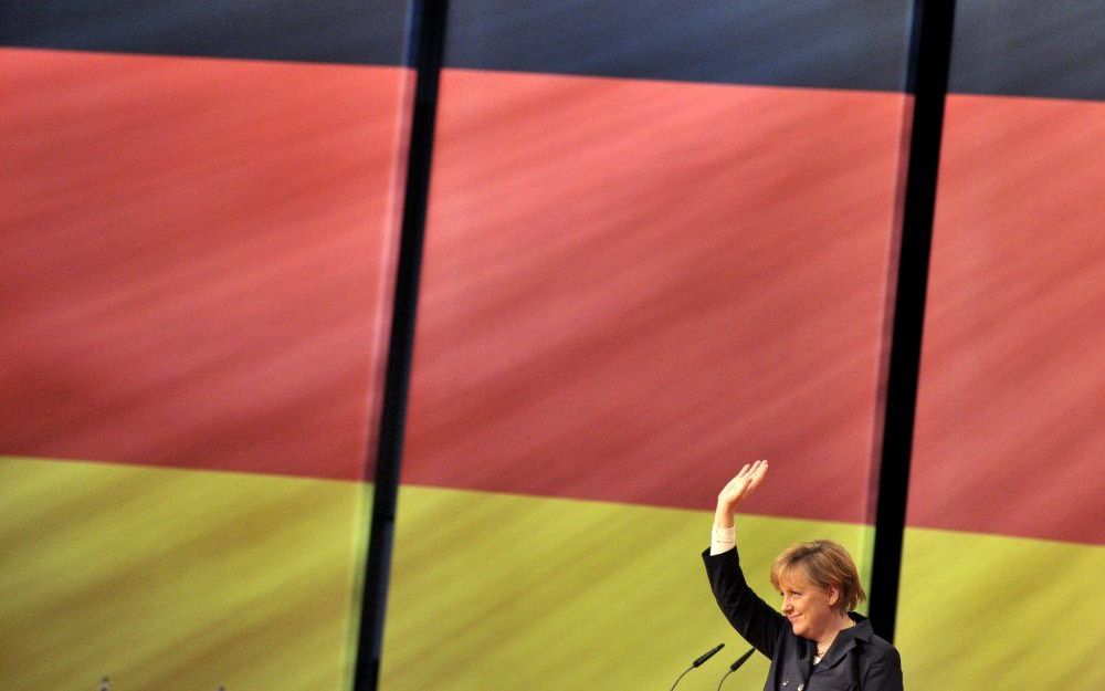 Merkel kreeg 90,4 procent van de stemmen. Foto EPA