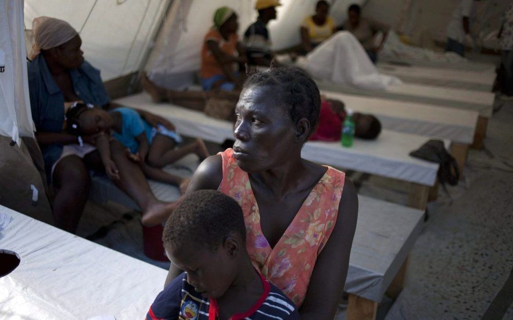 Cholerapatiënten in Haïti. Foto EPA