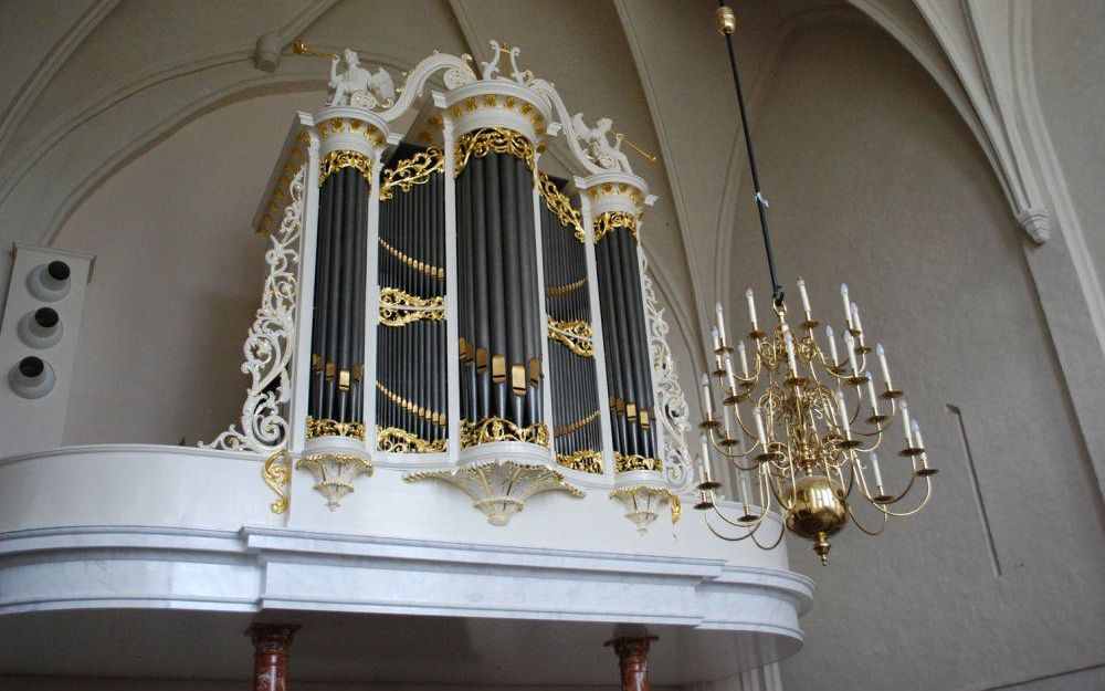 Het Naberorgel in de dorpskerk van Wilp. Foto Corrie Stol