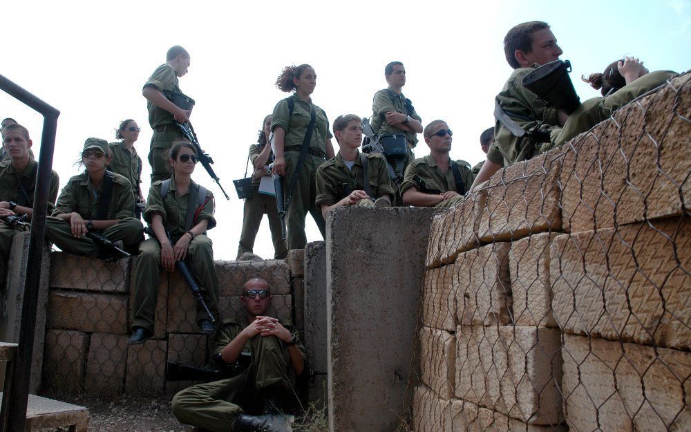 Israëlische militairen op de Golan. Foto Alfred Muller