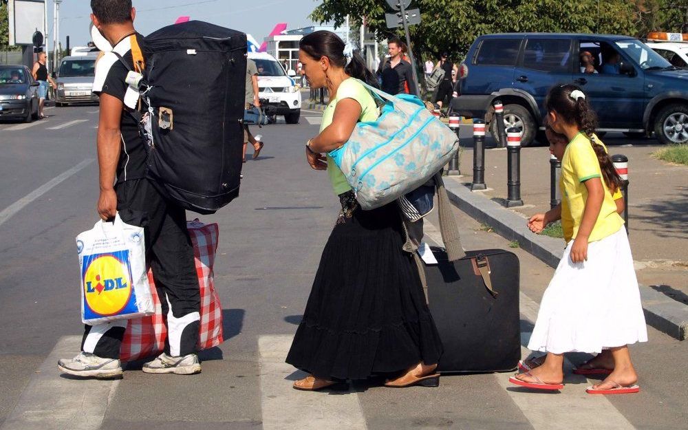 Roma's op Budapest Airport. Foto EPA