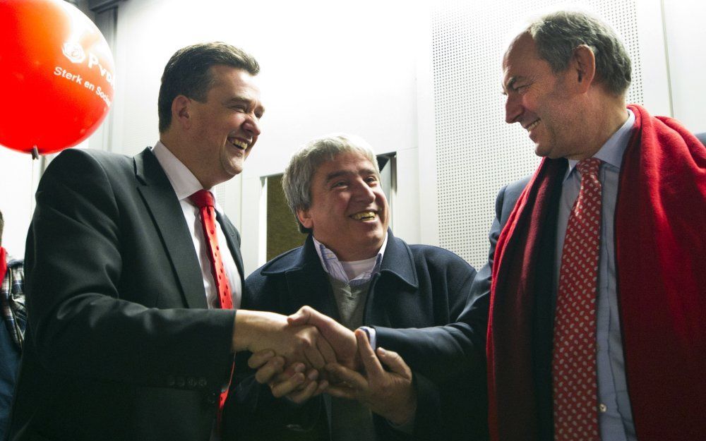 De manifestatie Armoede Werkt Niet werd georganiseerd door de SP, met steun van de PvdA en de FNV. Foto ANP