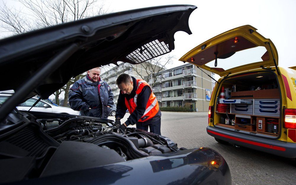 Tot 13.00 uur had de Wegenwacht ongeveer 3500 pechgevallen verholpen. Foto ANP