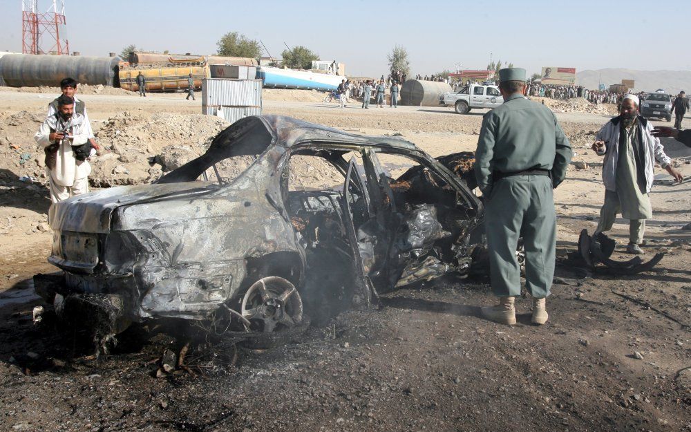 Aanslag in Ghazni. Foto EPA