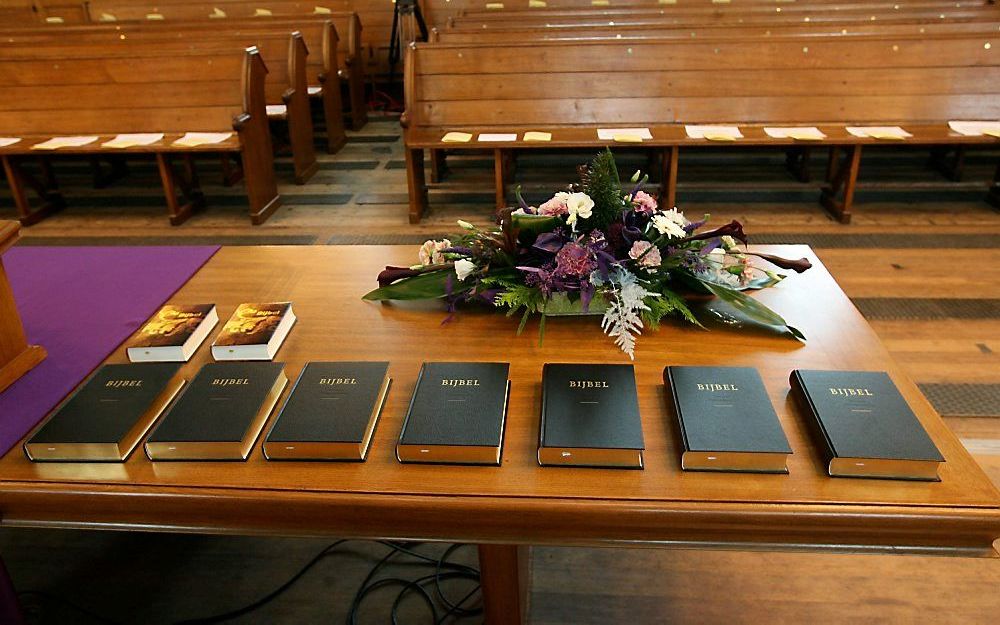 De Herziene Statenvertaling werd zaterdag gepresenteerd in de Grote Kerk van Dordrecht. Foto RD, Anton Dommerholt