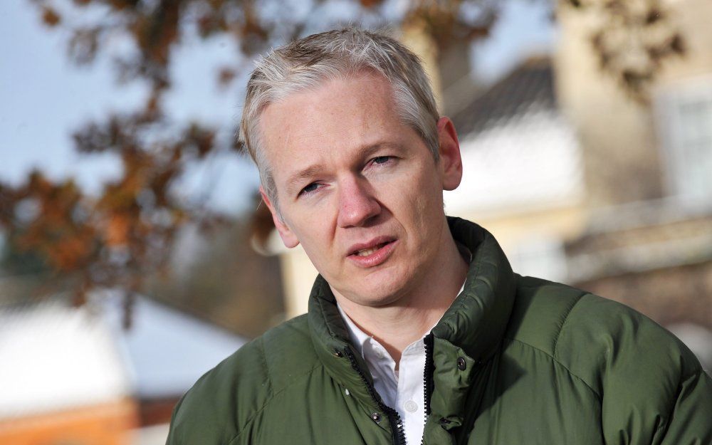 Assange waarschuwt Amerikaanse journalisten dat zij ook aangepakt kunnen worden.  Foto EPA