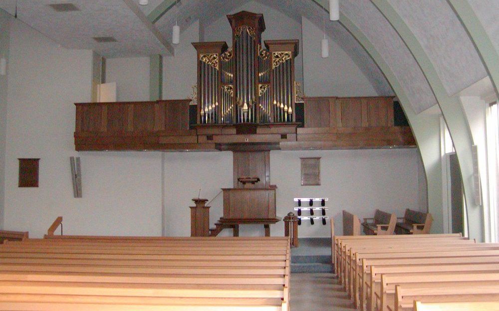 Het orgel van de gereformeerde gemeente Terwolde-de Vecht. Foto orgelcommissie Terwolde-de Vecht