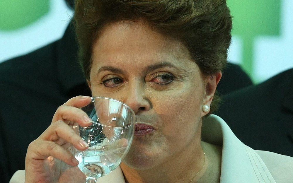 De eerste vrouwelijke president Rousseff legt op nieuwjaarsdag de eed af.  Foto EPA