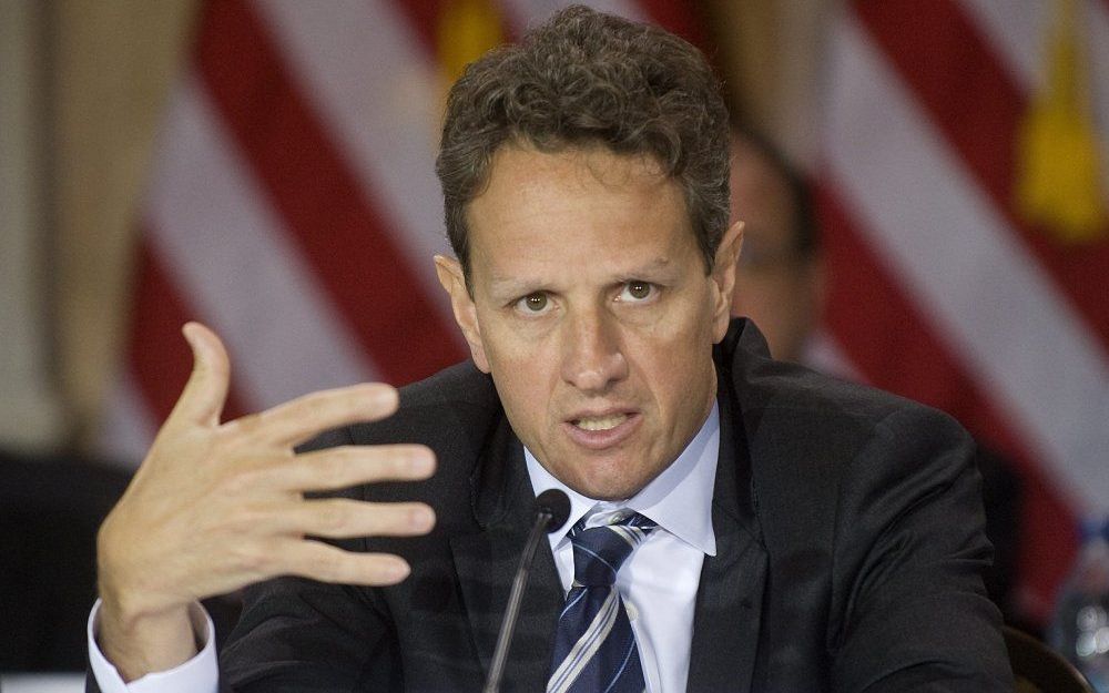 Geithner heeft het Congres gevraagd om het plafond voor de nationale schuld te verhogen.  Foto EPA