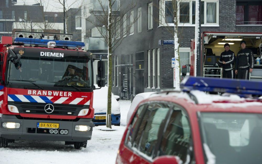 Brand in parkeergarage Ijburg. Foto ANP