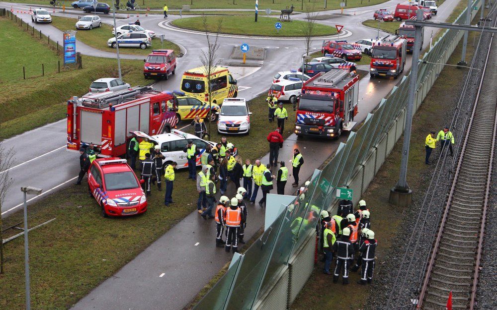 Treinbotsing Zevenaar. Foto ANP