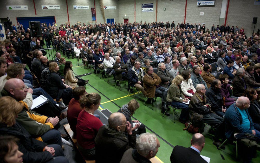 Woensdagavond waren opnieuw informatiebijeenkomsten voor de bewoners van het gebied. Foto ANP