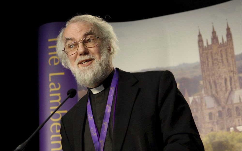 De Katholieke Universiteit Leuven heeft een eredoctoraat toegekend aan aartsbisschop Rowan Williams van Canterbury. Foto EPA