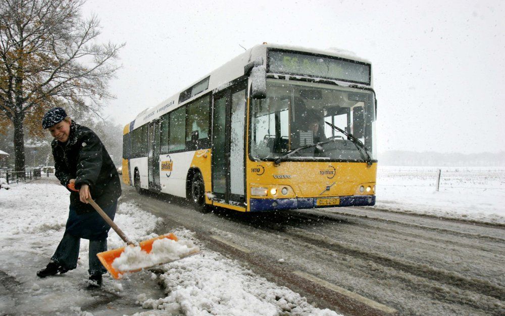 Er is een cao-akkoord over camera's in alle nieuwe streekbussen.  Foto ANP