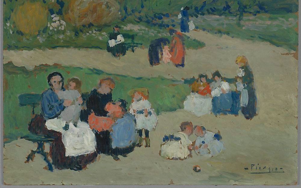 Kinderen in een park, 1901. Privécollectie Rotterdam (in bruikleen aan het Van Gogh Museum) Foto Van Gogh Museum