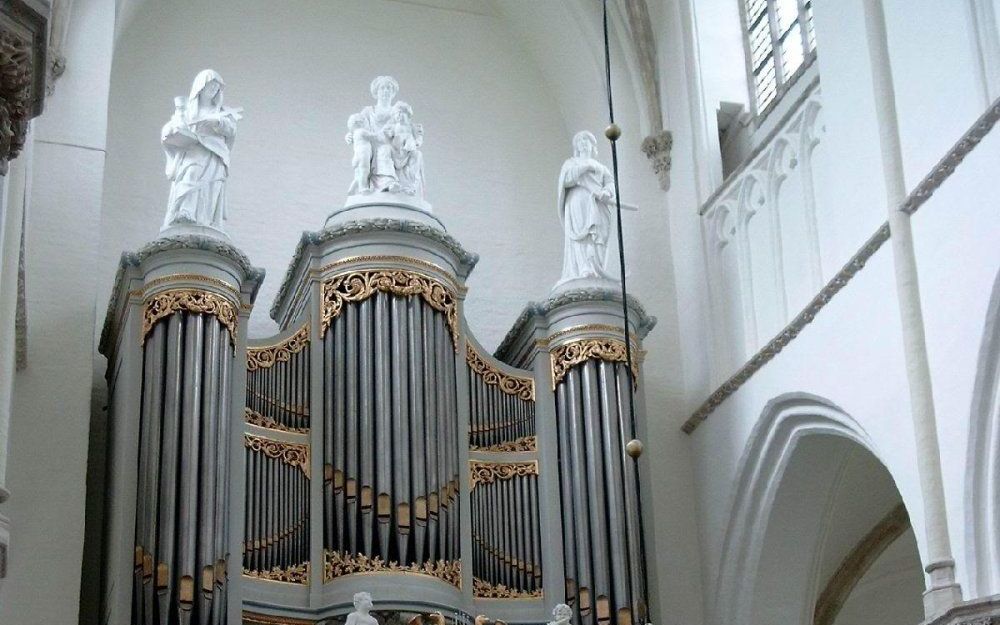 Het Van Damorgel in de Grote Kerk van Tholen. Foto RD