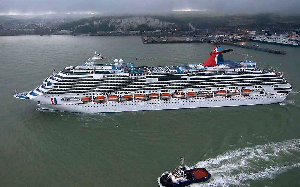 Stuurloos kwam het cruiseschip de Carnival Splendor stil te liggen voor de kust van Mexico. Foto Carnival Cruise Lines