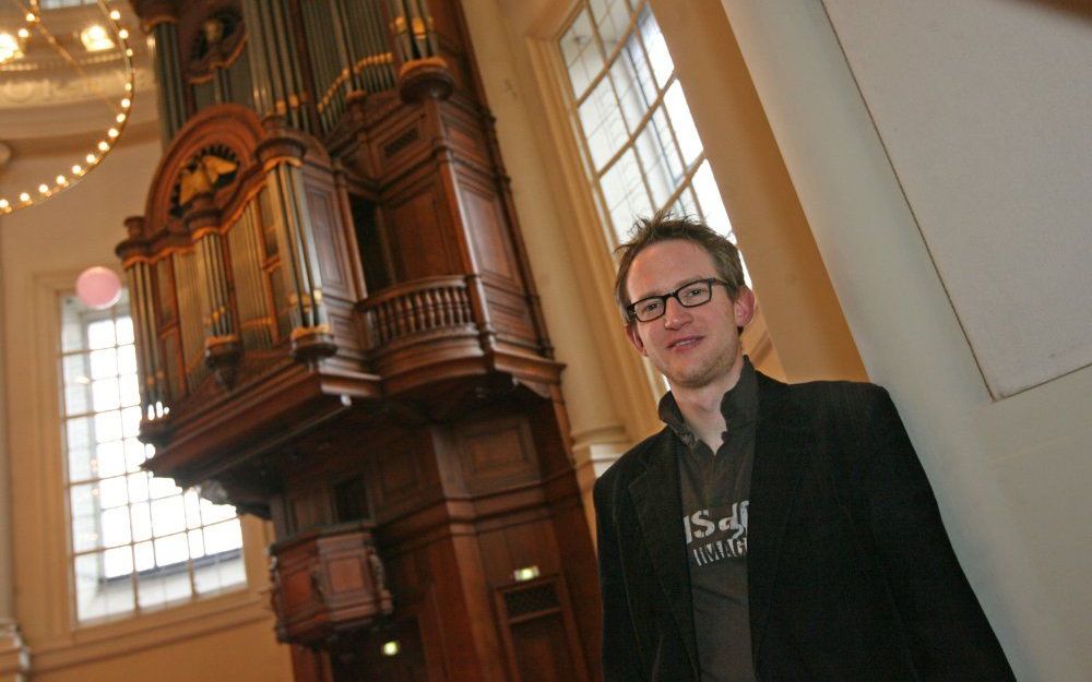 Matthias Havinga in de Ronde Lutherse Kerk in Amsterdam. Foto RD, Anton Dommerholt