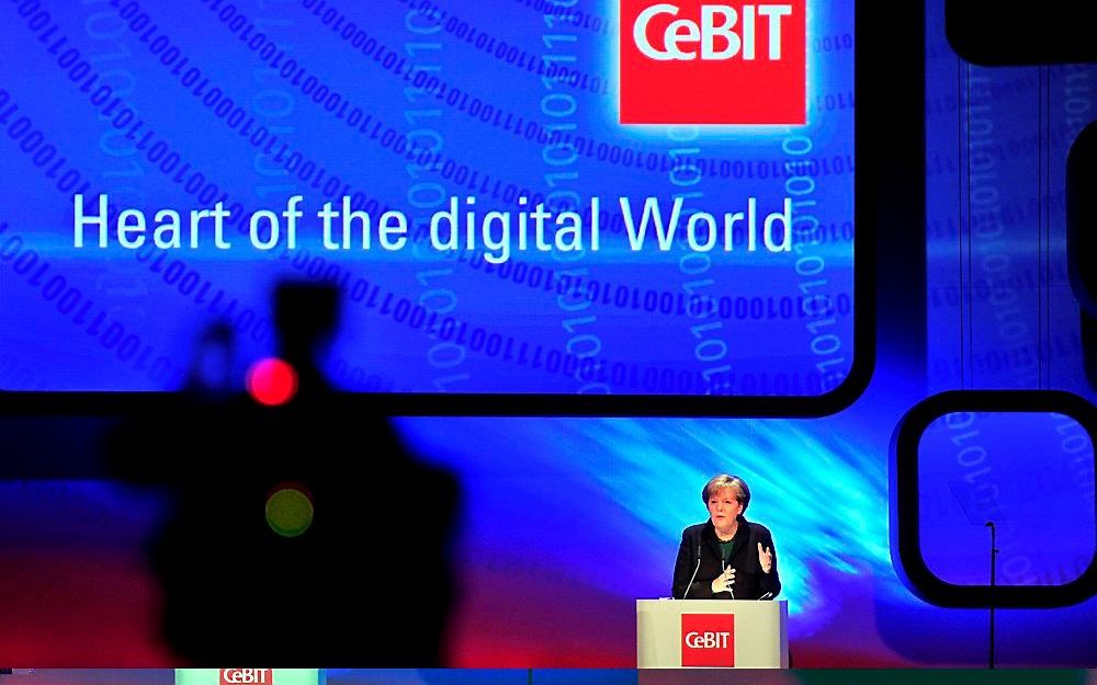 Bondskanselier Merkel opende Cebit 2011. Foto EPA